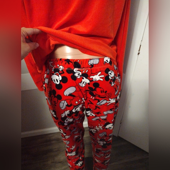 Disney Mickey Mouse 2 piece pajama set size L 12-14 - Picture 4 of 5